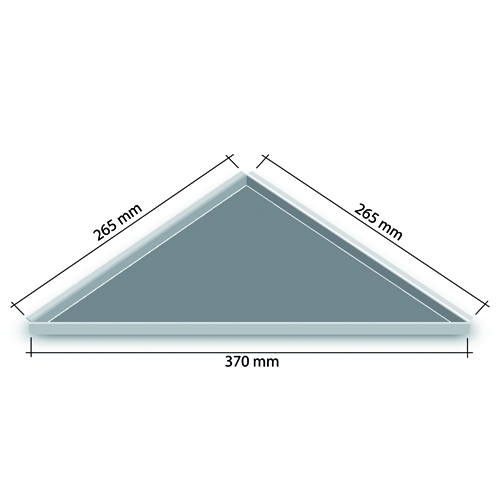 Edelstahlablagen befliesbar Schenkel 265x265 mm vorne 370 mm nachträglicher Einbau
HK HK-NA 265
Art: 20369