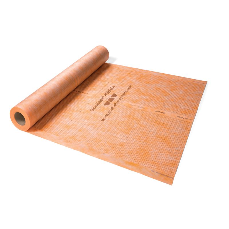 Kerdi 200 Abdichtungsbahn Polyethylen Rollenware 1x30mbeidseitig 
beidseitig mit Vliesmaterial versehen
für Abdichtung im Verbund mit Fliesenbelägen
für den Einsatz als Dampfsperre im Verbund mit Fliesenbelägen geeignet
Schlüter Art. KERDI 200