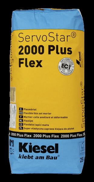 Flexkleber Servostar  2000 Plus Flex 25 kg
für innen und außen Schichtdicke bis 10 mm C2TE-S1
Kiesel 13049