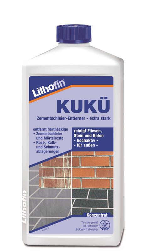 Lithofin Kukü Zementschleierentferner extra stark. 1 ltr. 
Lithofin 010-11