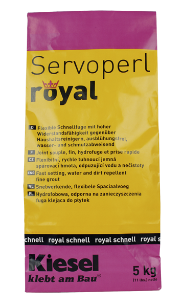 Servoperl Royal hellbraun 5 Kg
wasser- und schmutzabweisend
Kiesel 14602