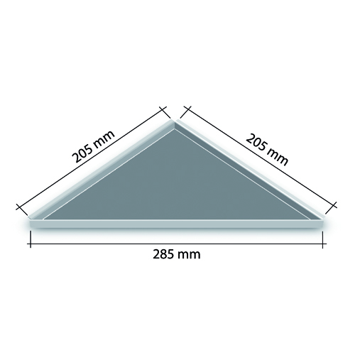 Edelstahlablagen befliesbar Schenkel 205x205 mm vorne 285 mm nachträglicher Einbau
HK HK-NA 205
Art: 20059