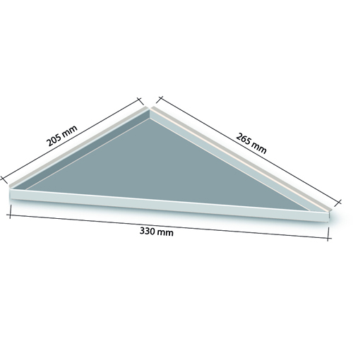 Edelstahlablagen befliesbar Schenkel 205x265 mm vorne 330 mm R nachträglicher Einbau
HK HK-NA 2620R
Art: 20370