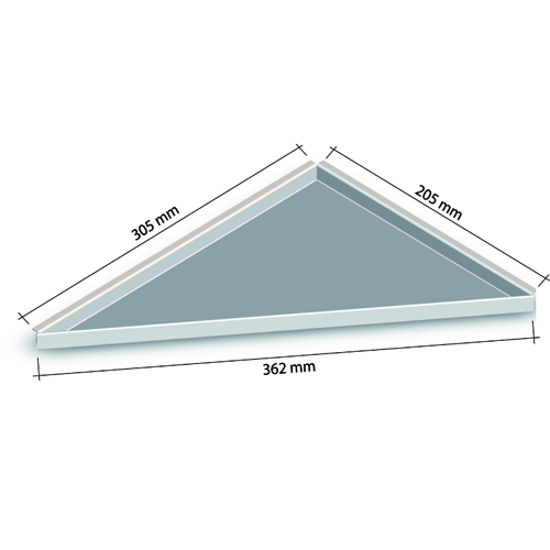 Edelstahlablagen befliesbar Schenkel 305x205 mm vorne 362 mm L nachträglicher Einbau
HK HK-NA 2030L
Art: 20373