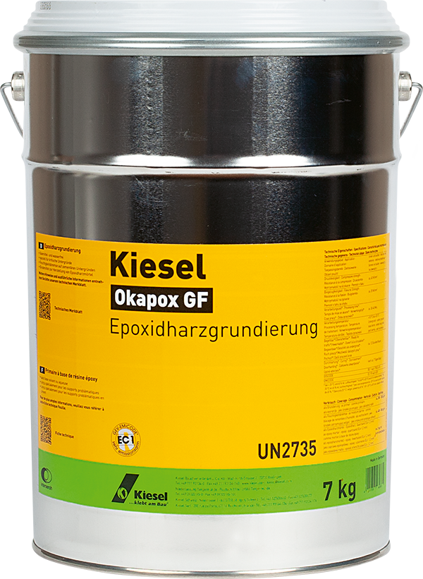Okapox GF 2-Komponenten-Epoxidharzgrundierung 1 kg Gebinde
zur Herstellung von Epoxidharz-und Drainagemörtel
Kiesel 48042