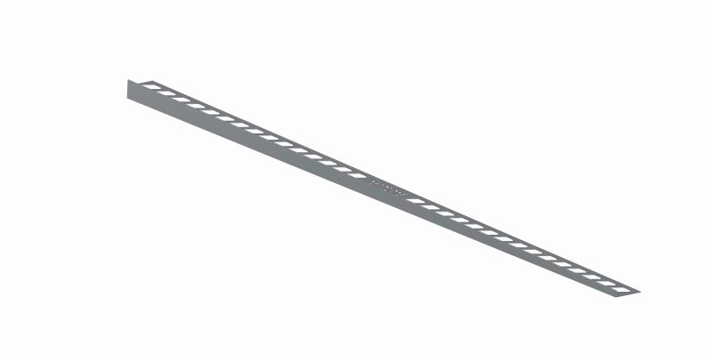 Abschlußschiene Aqua-Keil 200 cm lang, 0-40 mm Edelstahl gebürstet  rechter Anschlag 11 mm
Blanke 844-280B-110-R