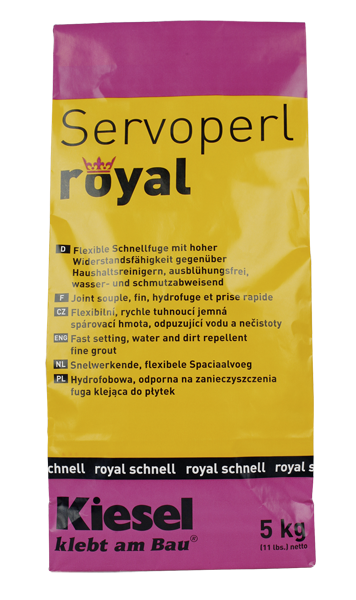 Servoperl Royal Farbe anthrazit 5 kg
wasser- und schmutzabweisend
Kiesel 14608