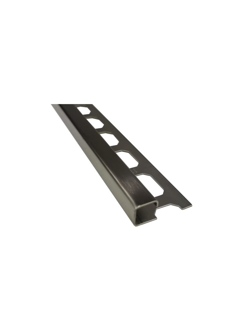 Edelstahl-Schiene 11 mm/300 cm Viereck gebürstet V2A  
Galax-Profile